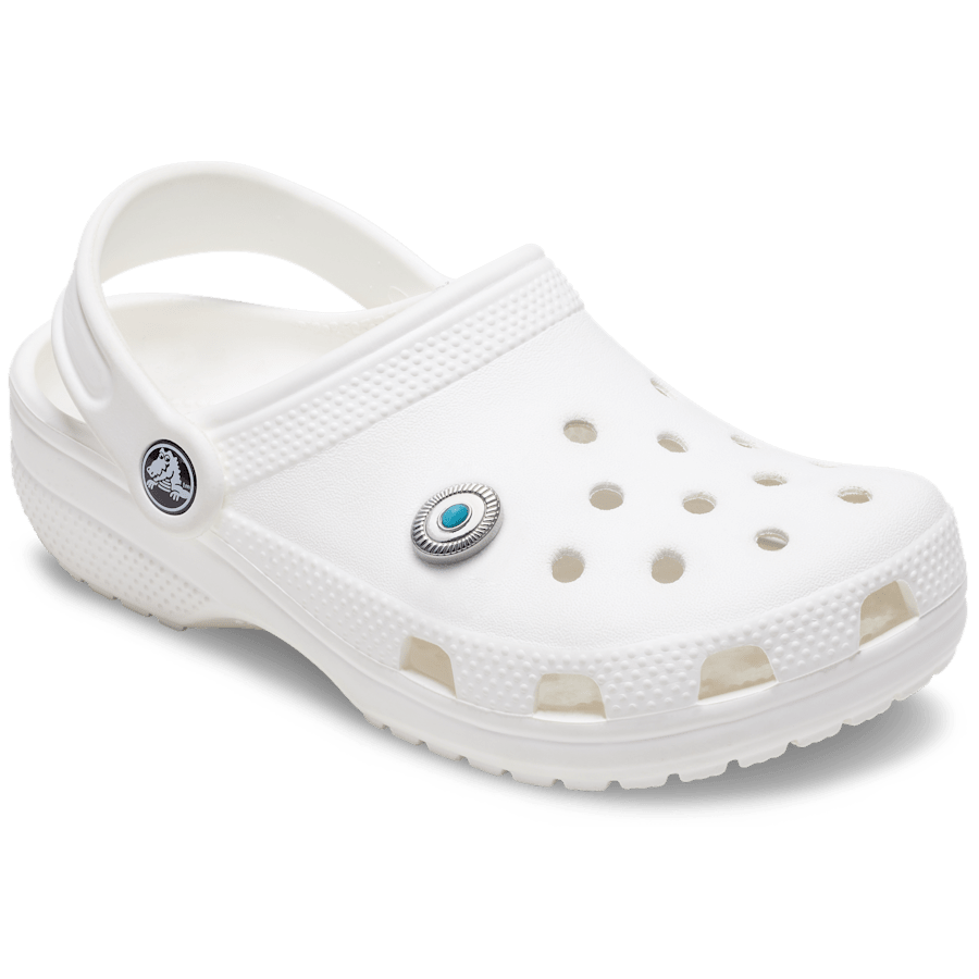 Silver Turquoise Emblem Jibbitz™ charms | Crocs sale