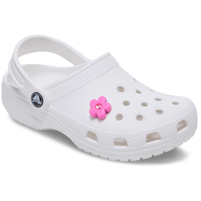 Bright Pink Flower With Gem Jibbitz™ charms | Crocs outlet