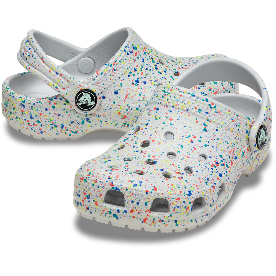 Toddler Classic Glow Paint Splatter Clog | Crocs for sale